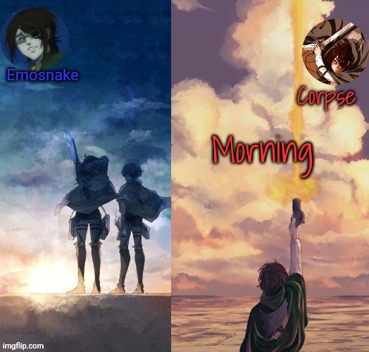 Shared Hange template | Morning | image tagged in shared hange template | made w/ Imgflip meme maker