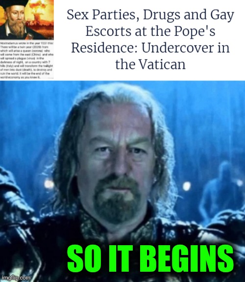 Funny | SO IT BEGINS | image tagged in funny | made w/ Imgflip meme maker