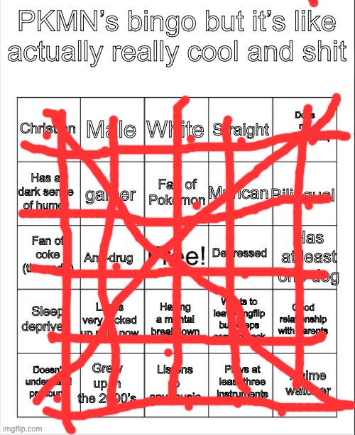 Bro I’m so good at this game | image tagged in pkmn s bingo | made w/ Imgflip meme maker
