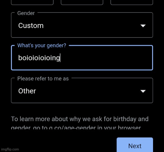my gender is custom i made it myself | made w/ Imgflip meme maker