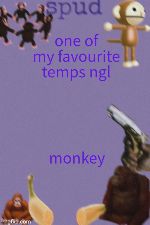 big ass watermark tho | one of my favourite temps ngl; monkey | image tagged in thanks kenneth | made w/ Imgflip meme maker