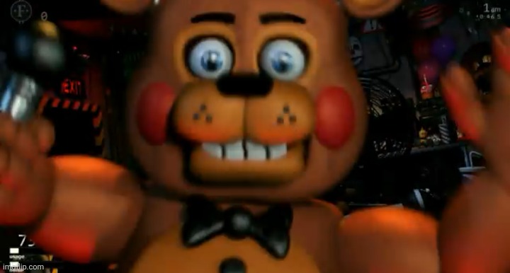 har har har har har har ha rhar ha r | image tagged in fnaf toy freddy jumpscare | made w/ Imgflip meme maker