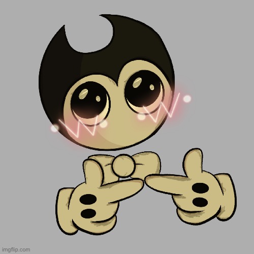 Bendy emoji I made for a server on discord :D | made w/ Imgflip meme maker