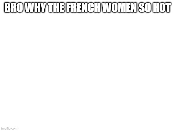 BRO WHY THE FRENCH WOMEN SO HOT | made w/ Imgflip meme maker