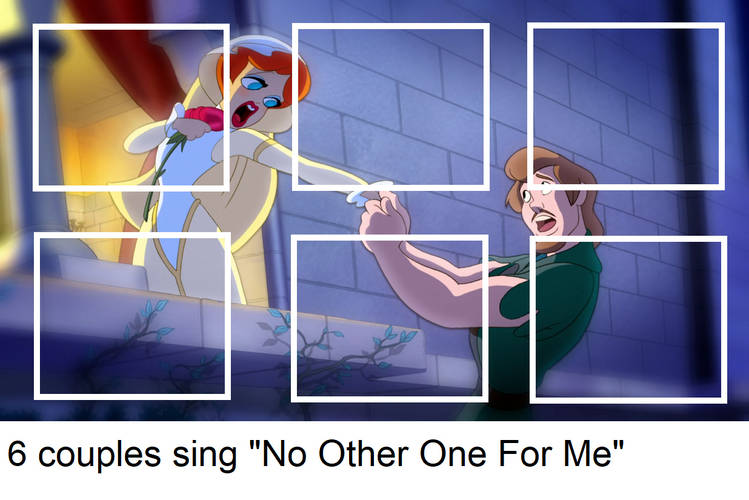 6 couples sing no other one for me Blank Meme Template