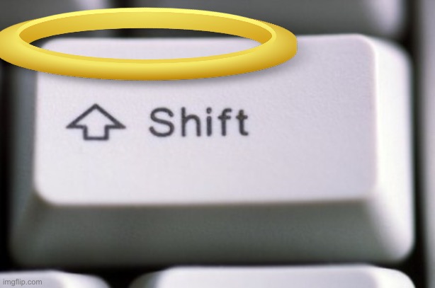 White Shift Key | image tagged in white shift key | made w/ Imgflip meme maker