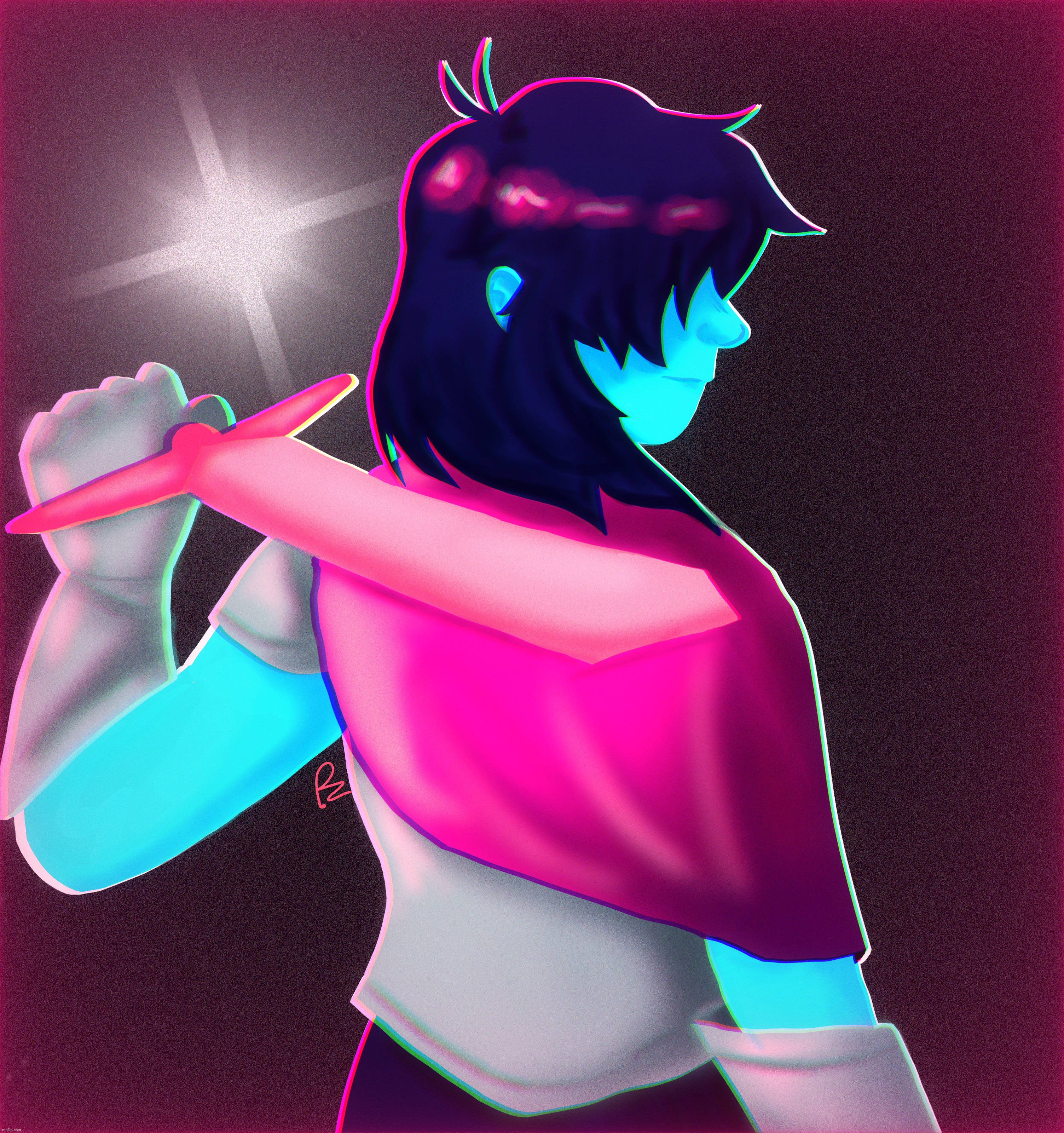 kris deltarune (sorry for the art dump . i haventbeen on in a while but ive drawn a lot) | made w/ Imgflip meme maker