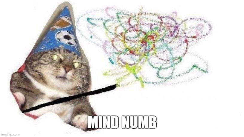 Wizard Cat | MIND NUMB | image tagged in wizard cat | made w/ Imgflip meme maker