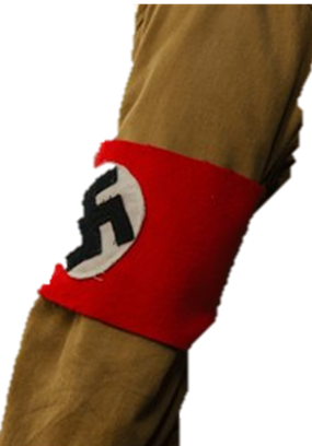 High Quality nazi hand of soldier transparent bg Blank Meme Template