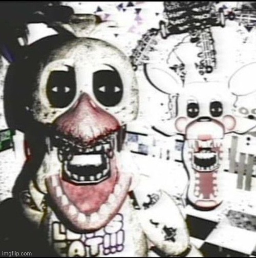 Withered chica and mangle ?️??️ | image tagged in withered chica and mangle | made w/ Imgflip meme maker