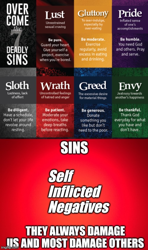 Image tagged in sins,red background - Imgflip