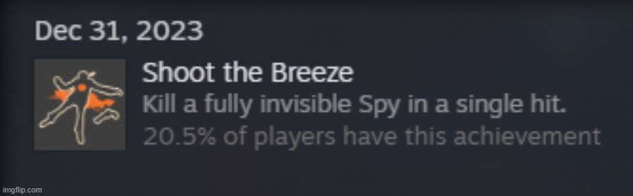 one of TF2's many bullshit achievements | made w/ Imgflip meme maker