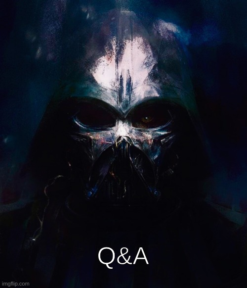 DarthSwede pfp | Q&A | image tagged in darthswede pfp | made w/ Imgflip meme maker