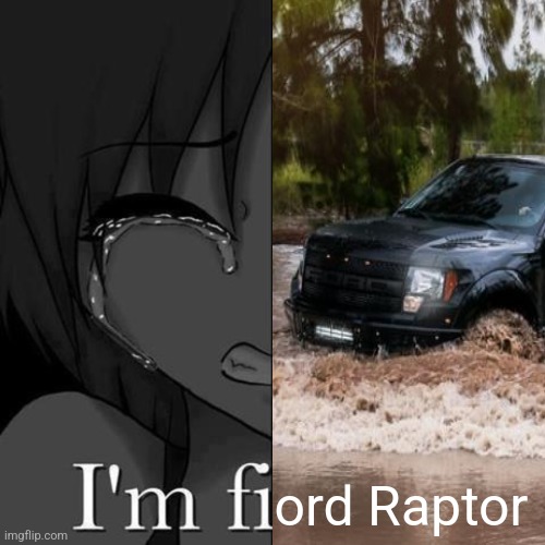 I'm fi | ord Raptor | image tagged in i'm fi | made w/ Imgflip meme maker