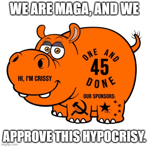 WE ARE MAGA, AND WE APPROVE THIS HYPOCRISY. | made w/ Imgflip meme maker