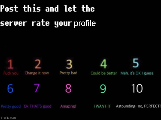 profile | made w/ Imgflip meme maker