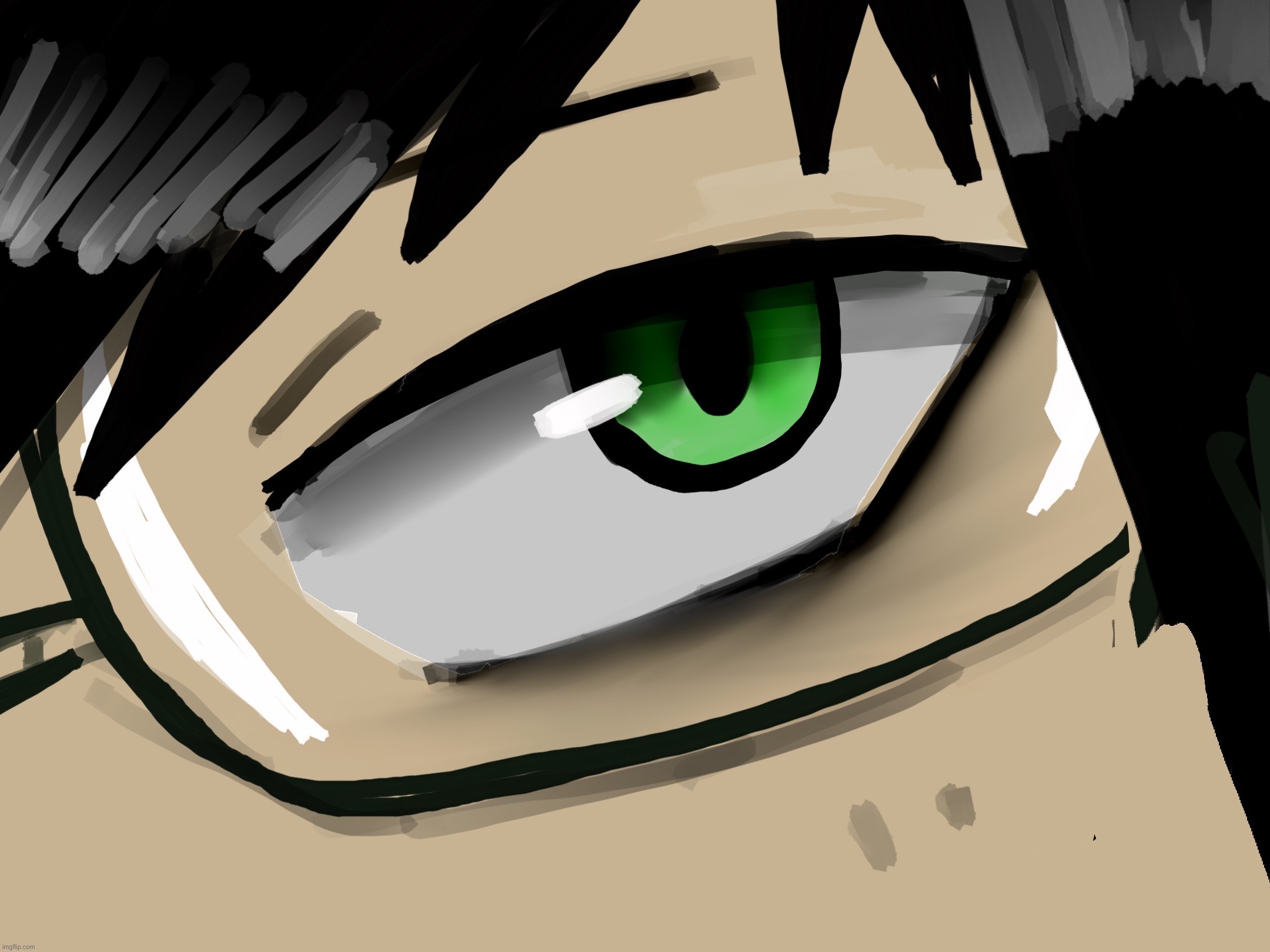 If you can guess who’s eye I drew, then you’re a TRUE weeb (￣▽￣) | made w/ Imgflip meme maker