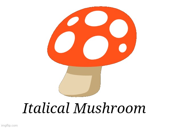 🍄; Italical Mushroom | made w/ Imgflip meme maker