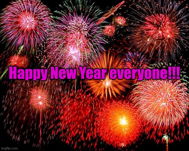 Cheers everyone! I hope 2024 is great for all of us! | Happy New Year everyone!!! | image tagged in fireworks | made w/ Imgflip meme maker
