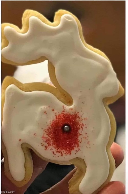Cursed cookie | image tagged in cookie,cursed,bambi,deer | made w/ Imgflip meme maker