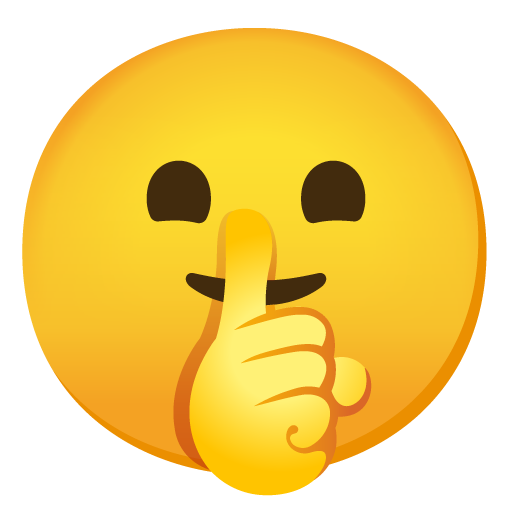 High Quality Shushing Face Blank Meme Template