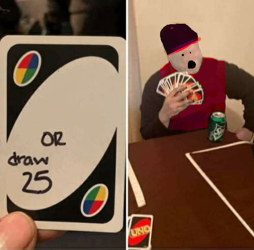 Dadas UNO Card Blank Meme Template