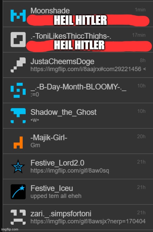 nothing btw another memechat reveal | HEIL HITLER; HEIL HITLER | made w/ Imgflip meme maker