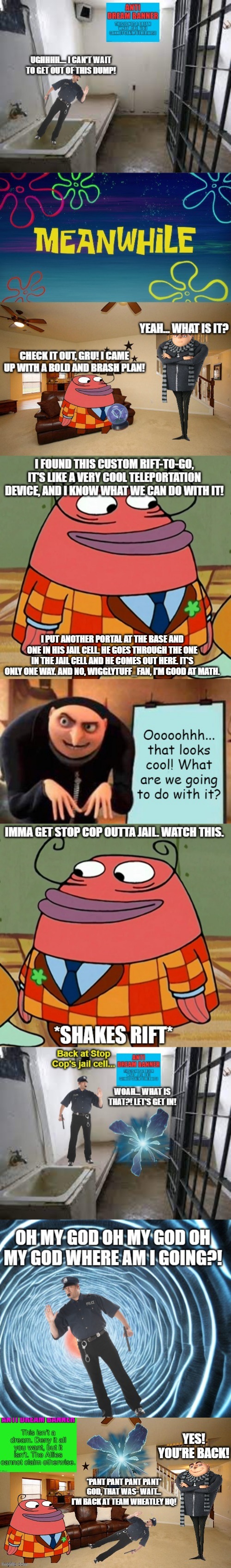 Never underestimate Team Wheatley | I PUT ANOTHER PORTAL AT THE BASE AND ONE IN HIS JAIL CELL. HE GOES THROUGH THE ONE IN THE JAIL CELL AND HE COMES OUT HERE. IT'S ONLY ONE WAY. AND NO, WIGGLYTUFF_FAN, I'M GOOD AT MATH. | made w/ Imgflip meme maker