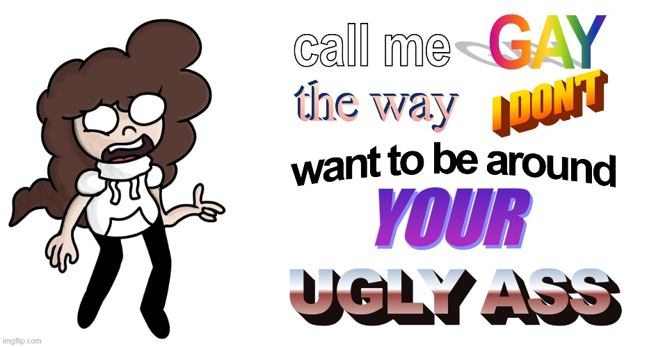something i made for rotiss. i made the 3d text | made w/ Imgflip meme maker