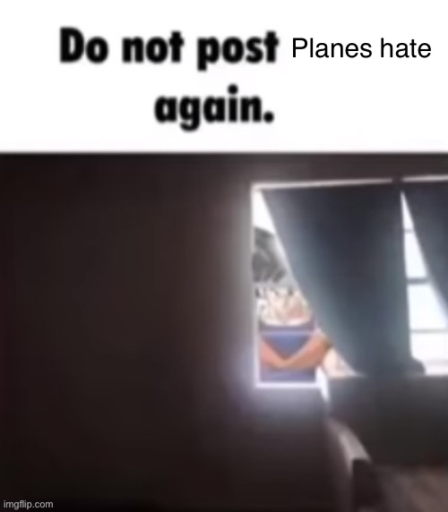 Never again | Planes hate | image tagged in never again | made w/ Imgflip meme maker