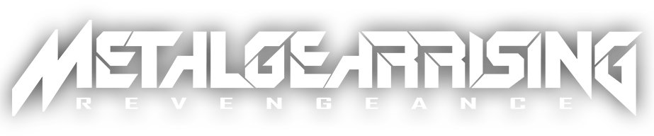 Metal Gear Rising logo white ver. Blank Meme Template