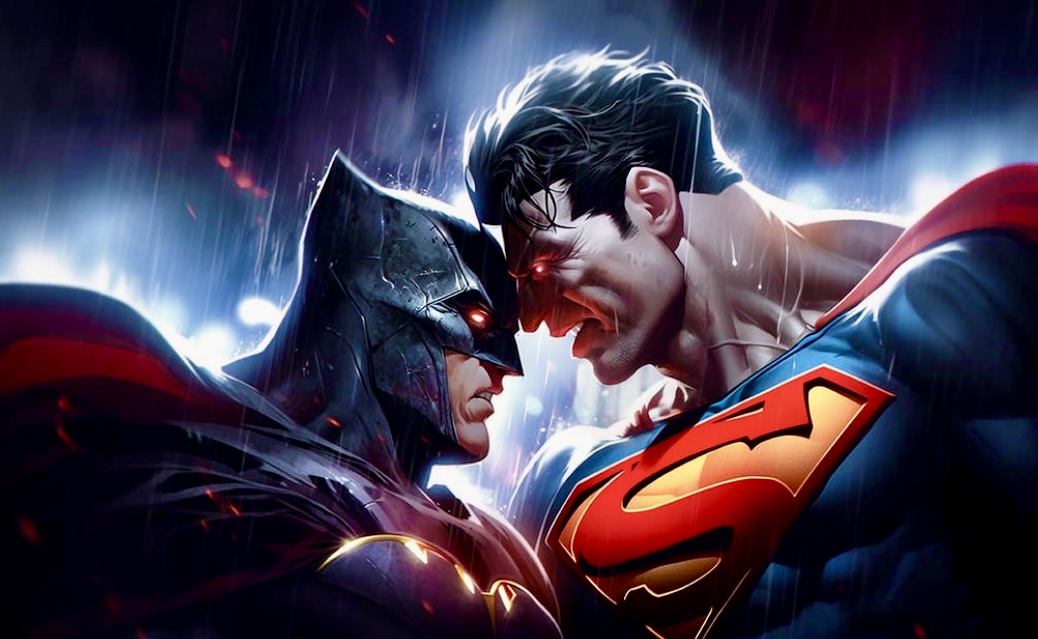High Quality Batman vs. Superman Blank Meme Template