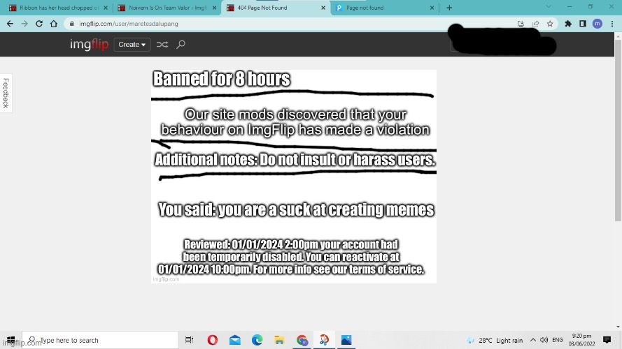 Banned from imgflip | image tagged in banned from imgflip | made w/ Imgflip meme maker
