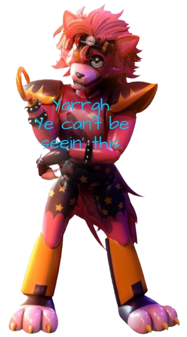 Glamrock Foxy saves our eyes Blank Meme Template