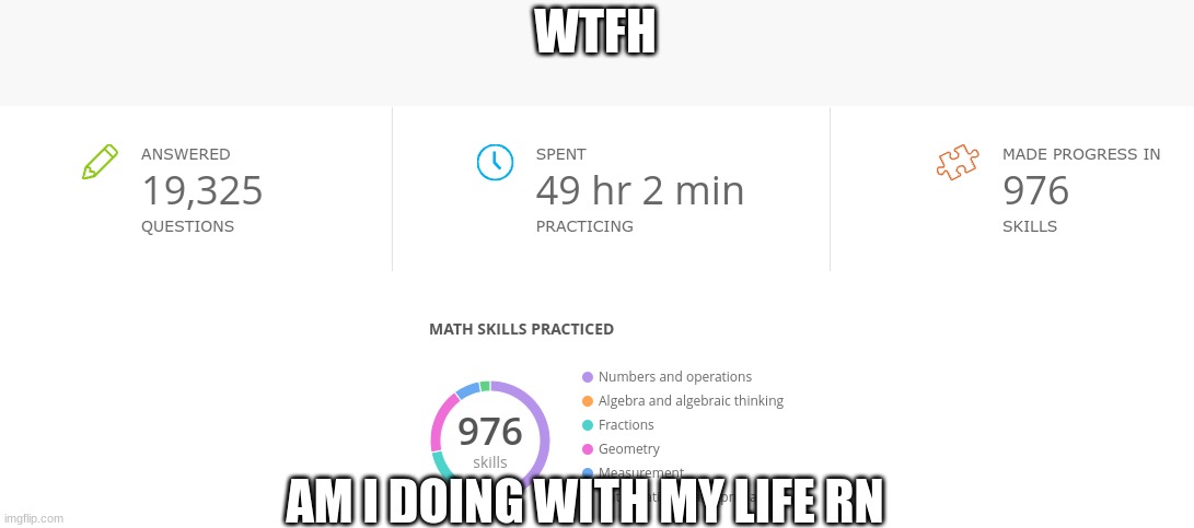 why am I doing this? | WTFH; AM I DOING WITH MY LIFE RN | image tagged in ixl | made w/ Imgflip meme maker