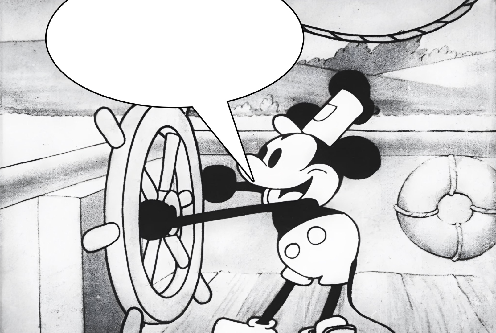 High Quality Mickey Mouse Public Domain Blank Meme Template