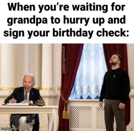 Hurry up grandpa | image tagged in joe biden | made w/ Imgflip meme maker