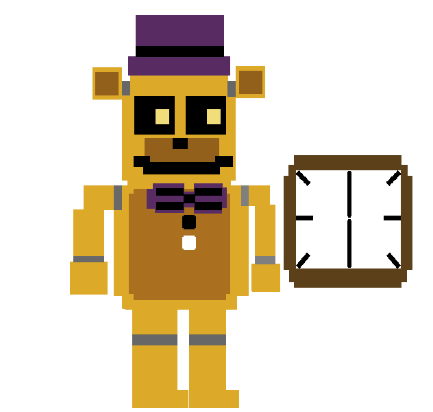 Fredbear looking at the time Blank Meme Template