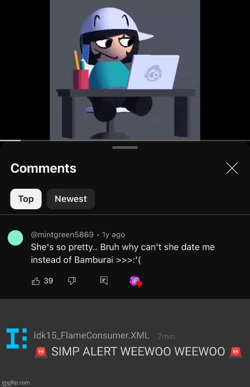 Bro what the hell | image tagged in simp alert,what the hell,simp,youtube comments | made w/ Imgflip meme maker