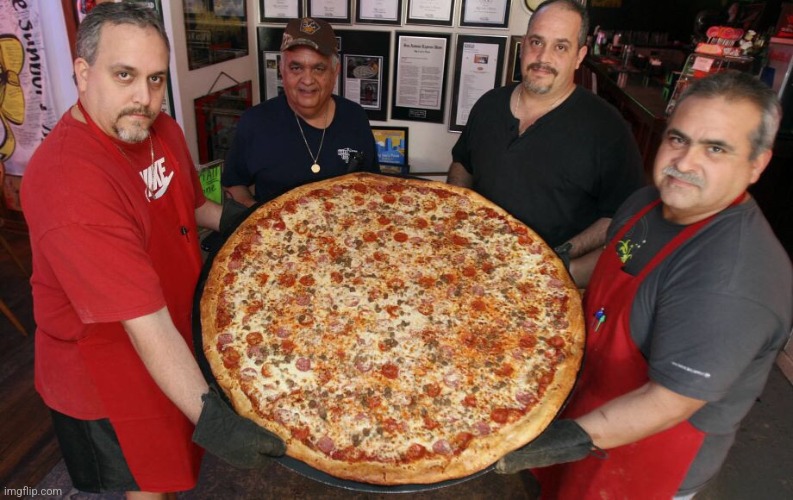 Finished my burger, time for the side | image tagged in da big pizza | made w/ Imgflip meme maker