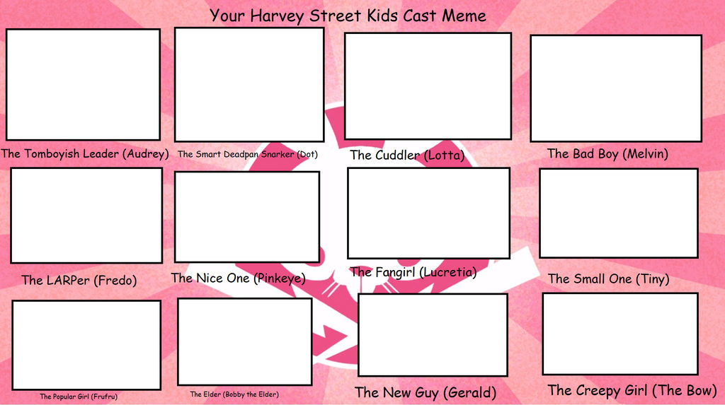 High Quality Your Harvey Street Kids Cast Meme Blank Meme Template