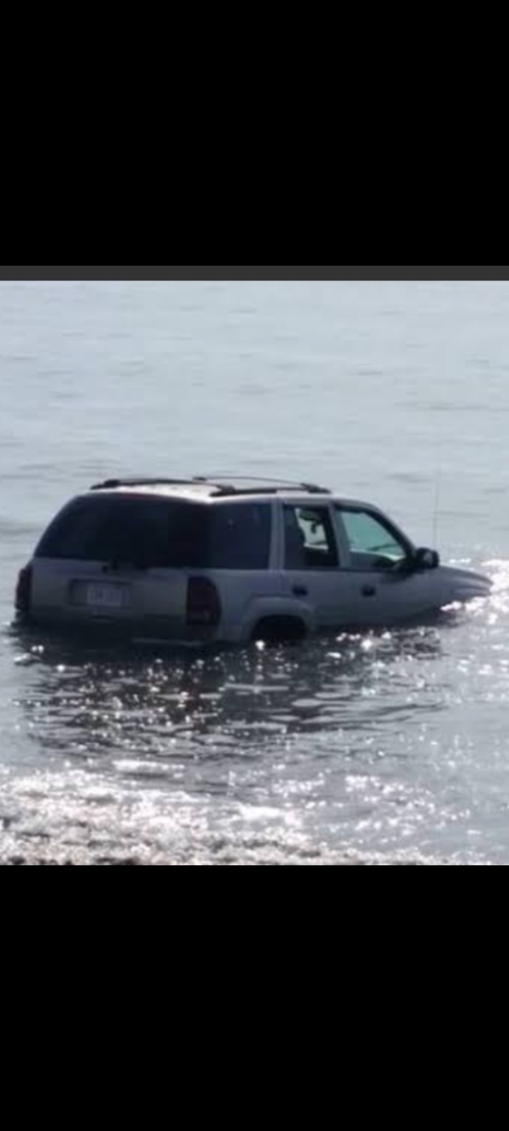 High Quality Car in sea Blank Meme Template