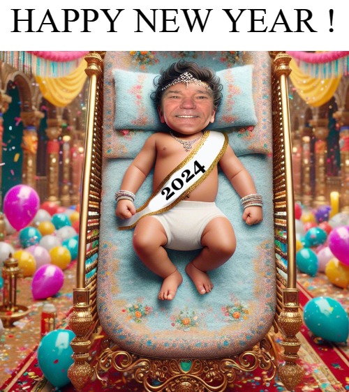 Happy new year! | HAPPY NEW YEAR ! | image tagged in the most handsome baby on earth,happy new year,kewlew | made w/ Imgflip meme maker