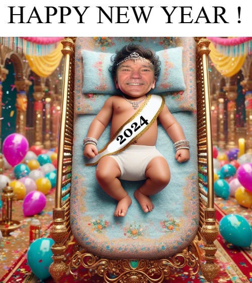 Happy New Year! | HAPPY NEW YEAR ! | image tagged in the most handsome baby on earth,happy new year,kewlew | made w/ Imgflip meme maker