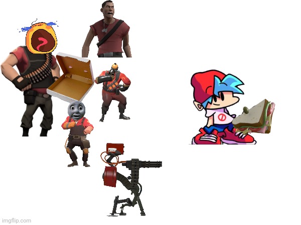 And now this happened! | image tagged in sandwich,heavy,tf2 | made w/ Imgflip meme maker