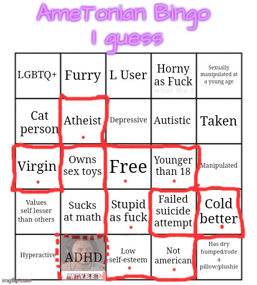 this bingo be wild af ngl | what the f | image tagged in ametonian bingo | made w/ Imgflip meme maker