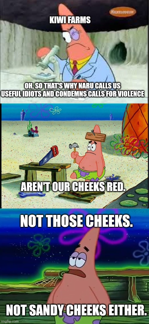 Image tagged in patrick smart dumb,patrick star take it or leave