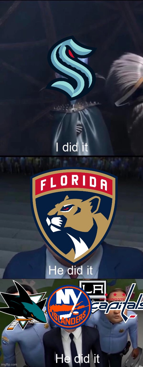 They did it. | image tagged in megamind i did it,i did it,megamind,nhl,ice hockey,dank memes | made w/ Imgflip meme maker
