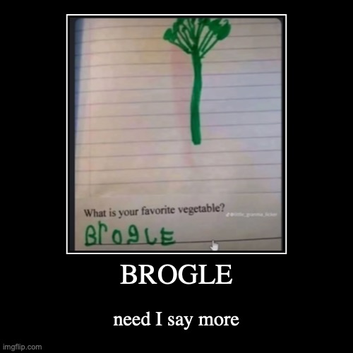 brogle | BROGLE | need I say more | image tagged in funny,demotivationals | made w/ Imgflip demotivational maker