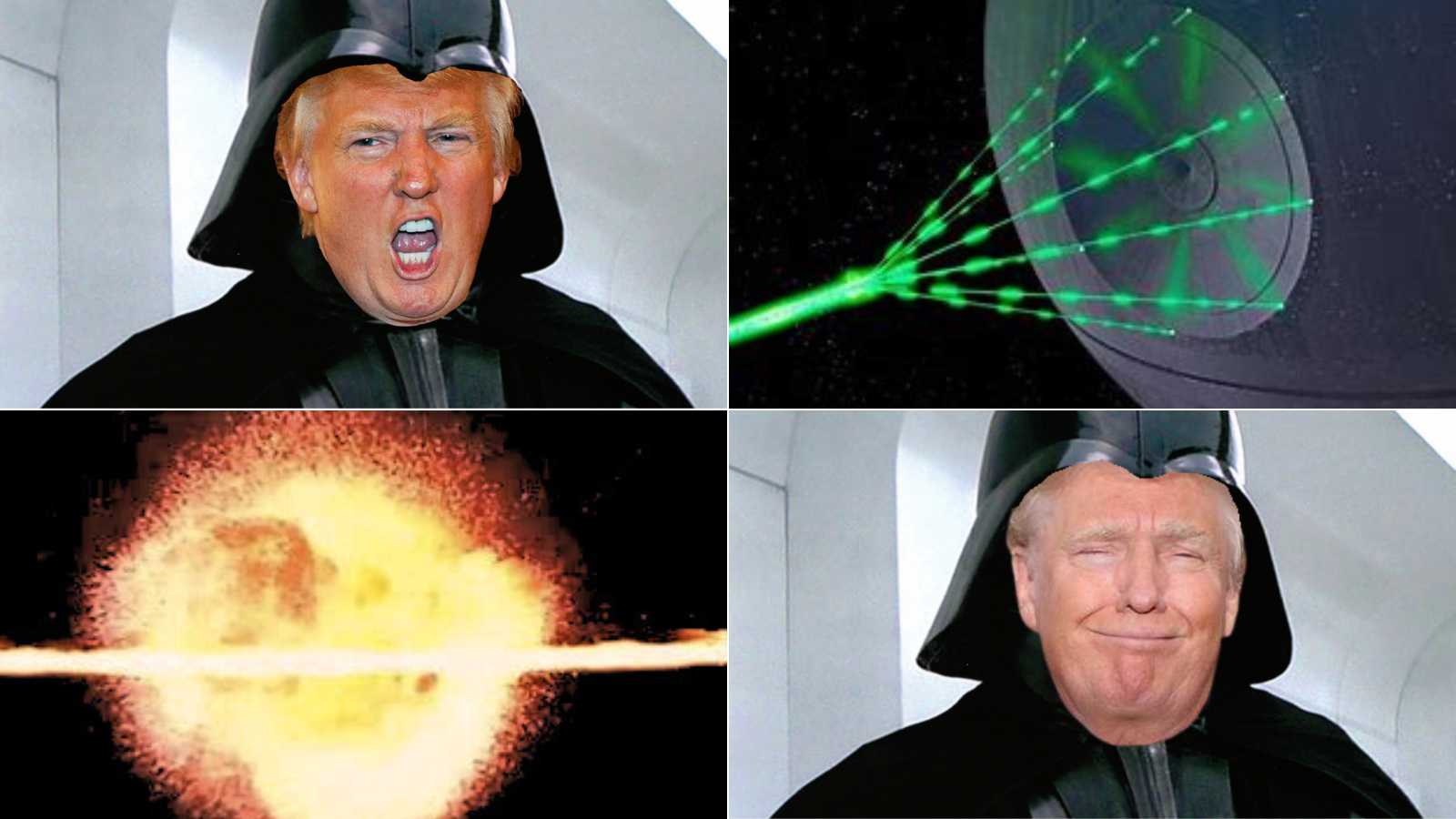 Trump as Darth Vader Blank Meme Template